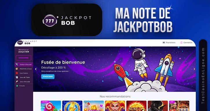 Découvrez les Plus Grands Jackpots de Jackpot Bob Casino en France