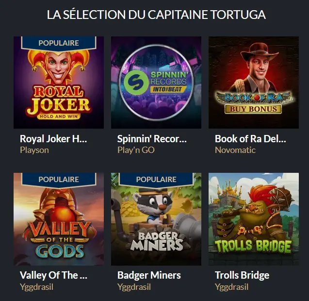 Découvrez les Offres de Tortuga Casino en Ligne avec Facilité et Sécurité