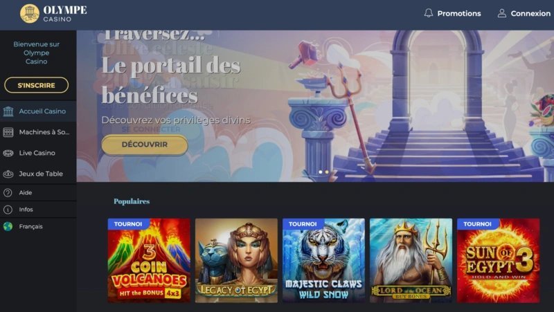 Découvrez l’Olympe Casino : Connexion, Inscription et Joueurs en Ligne en France